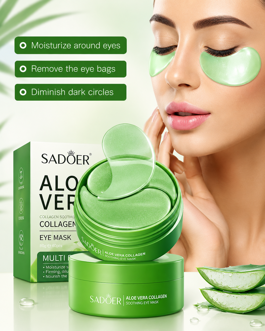 Aloe Vera Collagen Soothing Eye Patches