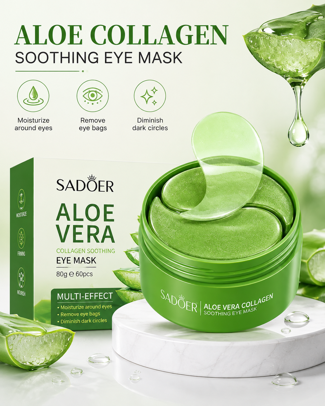Aloe Vera Collagen Soothing Eye Patches