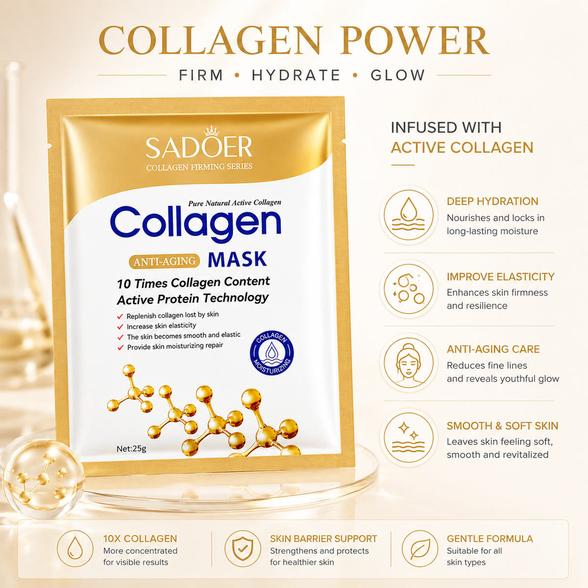 Collagen Anti-Wrinkle Face Mask