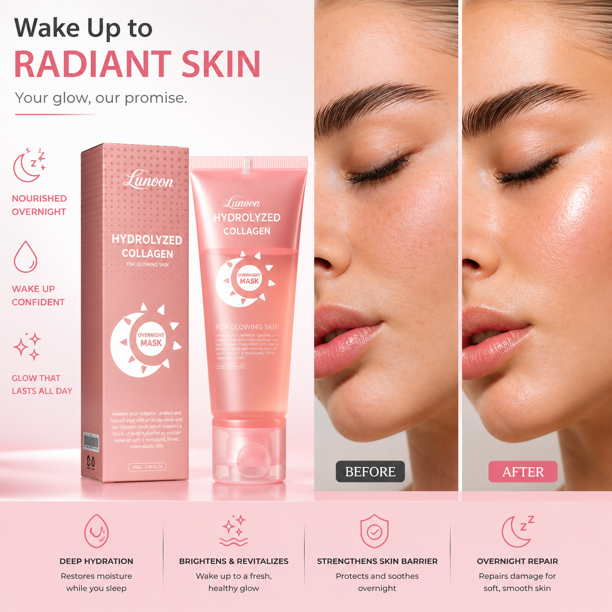 Hydrolyzed Collagen Overnight Wrapping Mask