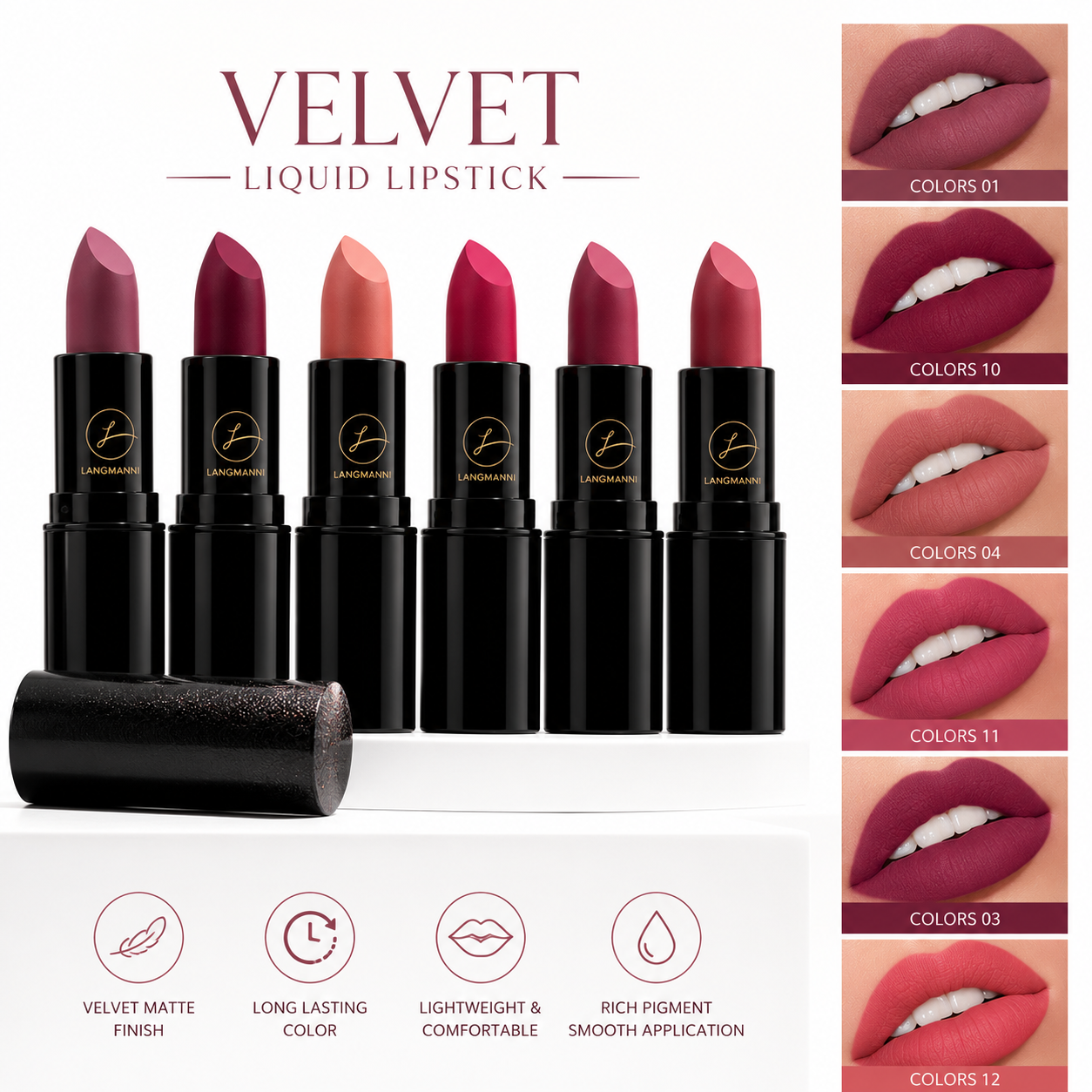 Cashmere Matte Long-Lasting Lipstick